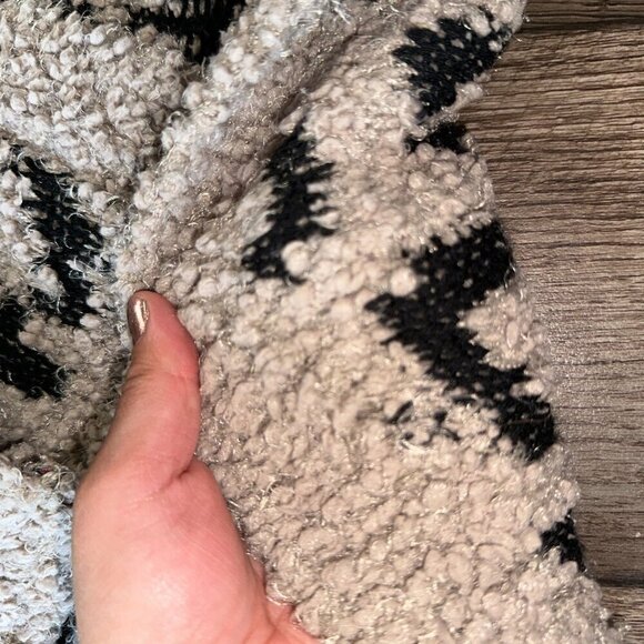 Super Fuzzy Knit Leopard Print Open Front Cardigan - Picture 7 of 14